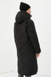 Довга зимова жіноча стьобана куртка Finn Flare FWB51052-200 Down fill чорна 2XL - зображення 4