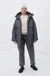 Зимняя женская куртка Finn Flare FWB160134-202 серая 4XL - изображение 2