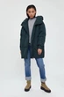 Подовжений жіночий пуховик oversize Finn Flare W20-12005-524 зелений 3XL - зображення 2