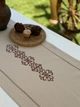 Ранер Ecotton Duck Beige вышивка Brown 45 х 170 см (25258_000) - изображение 3