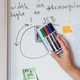 Набор маркеров для сухостираемых досок Axent Whiteboard 4 шт губка на магнитном держателе (D2800-80) - изображение 3