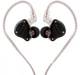 Навушники KZ ZS10 Pro Stone Black (Hi-Res, 1DD+4BA, з мікрофоном) – Гібридні аудіофільські 10-ти драйверні навушники для Hi-Fi звучання - зображення 1