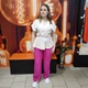 Блуза короткий рукав резинка бант 44/46 бежевая - изображение 6