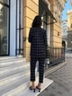 Стильный женский костюм в клетку черного цвета 34082 44 - изображение 4