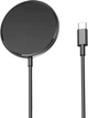 Магнитная беспроводная зарядка для айфон MagSafe 15W Type C зарядное устройство для Apple iPhone 17 16 15 14 13 12 11 Х 8 AirPods 4 3 2 LEXEGO BZU3MSC/B Black - изображение 1