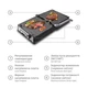 Електрогриль Bitek BT BBQ 3000 Вт, гриль контактний, з терморегулятором для риби, мʼяса (7862) - изображение 3