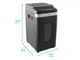 Знищувач паперу HP Pro Shredder Auto 400CC (4x12) Black (2822) - изображение 3