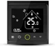 Програмований терморегулятор In-Therm PWT 002 Wi-Fi подвійний чорний матовий з сенсорним екраном для електричної теплої підлоги та радіаторів, адаптивне тижневе програмування, захист від дітей. - зображення 1