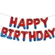 Фольговані Надувні Кульки Happy Birthday Людина-Павук - зображення 1