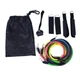 Набор трубчатых эспандеров для фитнеса и упражнений 5 жгутов NEW Power Resistance Band - изображение 4