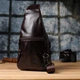 Мужская кожаная сумка через плечо VINTAGE коричневая натуральная кожа messenger crossbody 51505 - изображение 10