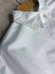 Рубашка женская Lan Lan 7503 оверсайз широкая длинная с пышным рукавом one size белая - изображение 3