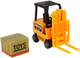 Zabawka LEAN Toys Wózek widłowy z napędem frykcyjnym Pomarańczowy 13312 (5905323215146) - obraz 6