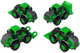 Zestaw LEAN Toys Pojazdy farmerskie Traktory 4 szt Zielone 15412 (5905515357906) - obraz 7