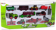 Zestaw traktorów LEAN Toys Pojazdy rolnicze metalowe 12 szt 13259 (5905323214613) - obraz 1