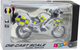 Zabawka LEAN Toys Motocykl policyjny metalowy ze światłami i dźwiękami Biały 1:12 22610 (5905991049593) - obraz 1