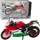 Zabawka LEAN Toys Motocykl sportowy metalowy ze światłami i dźwiękami 1:12 Czerwono-Zielony 22620 (5905991049692) - obraz 2
