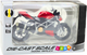 Zabawka LEAN Toys Motocykl sportowy metalowy z srebrnymi elementami ze światłami i dźwiękami 1:12 Czerwony 22608 (5905991049579) - obraz 1