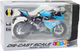 Zabawka LEAN Toys Motocykl sportowy metalowy ze światłami i dźwiękami 1:12 Niebieski 22615 (5905991049647) - obraz 1