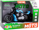 Іграшка LEAN Toys Іграшковий мотоцикл на батарейках з приводом, світлом і звуками Синій 24209 (5905991053552) - зображення 1