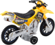 Іграшка LEAN Toys Мотоцикл для кросу з приводом світлом і звуками Жовтий 24216 (5905991053620) - зображення 3