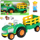 Іграшка LEAN Toys Сільськогосподарський трактор для малюків з тваринами та фермером, а також зі світлом і звуком 24739 (5905991057895) - зображення 2