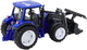Zabawka LEAN Toys Traktor farmerski z ruchomą łyżką oraz ze światłami i dźwiękami 1:10 Niebieski 24712 (5905991057628) - obraz 4
