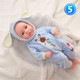 Реалістична лялька Реборн BZ Doll Пупс 48 см. Інтерактивний, видає звуки. Reborn з сертифікатом якості - зображення 6