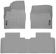 Коврики Weathertech Grey для Kia EV6 (mkI) 2021→ (1 ряд ручной) (WT 4617231-4617233) - изображение 1
