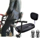 Детское сиденье на багажник велосипеда черное со спинкой с ручкой и подставками для ног Saddle Арт7034 - изображение 2