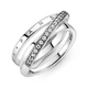 Каблучка Pandora Каблучка потрійна з паве 199057C01. 58 - зображення 4