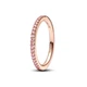 Серебряное кольцо Pandora рожева з паве 182999C01 60 - изображение 2