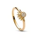 Серебряное кольцо Pandora "Блискуче сонце" 162674C01 48 - изображение 3