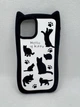 Резиновый чехол Cats для Apple iPhone 12 / 12 Pro Черно-белый - изображение 1