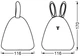 Нічник LEDVANCE NIGHTLUX TOUCH LED 2.5W Rabbit USB RGBW 4058075602113 - изображение 4