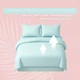 Комплект постельного белья IDEIA Евро 200х220 см Tropical Dream подарочная упаковка мята (4820227289813) - изображение 3