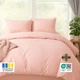Комплект постельного белья IDEIA Евро 200х220 см Tropical Dream подарочная упаковка пудра (4820227289820) - изображение 5
