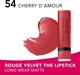 Стойкая матовая помада для губ Bourjois Rouge Velvet Matte Lipstick 54 Cherry D'amour 2.4 г (3616306373419) - изображение 2