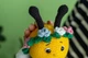 Амигуруми пчёлка в венке – вязаная игрушка 25 см ручной работы - изображение 3