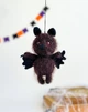 Вязаный крючком аксессуар для машины Летучая мышь 12 см, игрушка амигурумы, подвеска в авто. - изображение 3