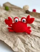 Амигуруми краб – вязаная игрушка ручной работы 13×7 см - изображение 3