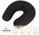 Подушка для путешествий MirSon №8218 Naturale Line 16-9000 Black Stone (2200006200161) - изображение 4