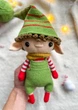 Новогодний вязаный эльф – игрушка амигурумы для рождественского декора. Новогодний эльф. Новогодний гном - изображение 4