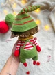 Новогодний вязаный эльф – игрушка амигурумы для рождественского декора. Новогодний эльф. Новогодний гном - изображение 7