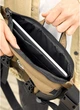 Велика чоловіча поясна сумка бананка з відділенням для планшета SAMBAG Хакі (883038721) - зображення 8