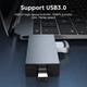 Кардрідер ELOUGH 7-в-1 Type-C / USB 2.0 / USB 3.0 / Micro USB / SD / TF / USB-флеш Сірий алюмінієвий 5 Гбіт - зображення 7