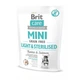 Сухой корм Brit Care Mini GF Light & Sterilised для взрослых собак мелких пород с лишним или стерилизованным весом, с кроликом и лососем 0,4 кг (170786) - изображение 1