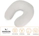Подушка для путешествий MirSon №8221 Velvet Line 28-0001 White (2200006200192) - изображение 4