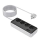 Мережевий подовжувач HOCO AC22 Sunlight 4-bit (PD30W/1C3A) desktop socket (EU/GER)(L=3M) Black - изображение 4
