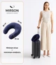 Подушка для путешествий MirSon №8225 Velvet Line 28-0006 Navy blue (2200006200239) - изображение 2